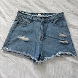 Princess Polly Denim Women Shorty Shorts size 4